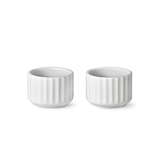 Lyngby stagen i hvid porcelæn - 5 cm