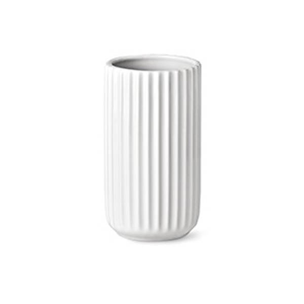 Lyngby Vase i hvid porcelæn - 9 cm