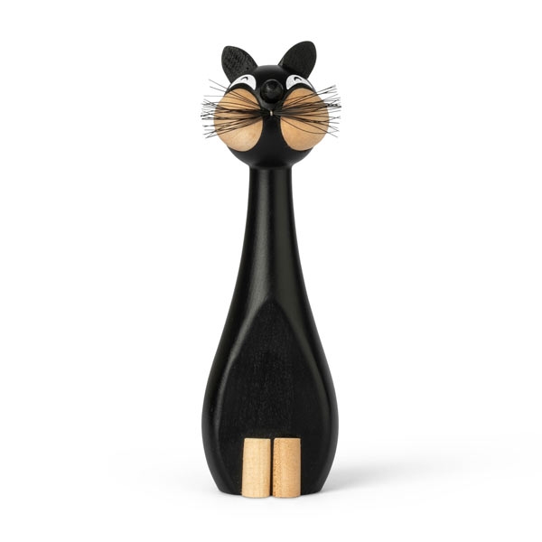 Gunnar Flørning kat i sort - 23 cm