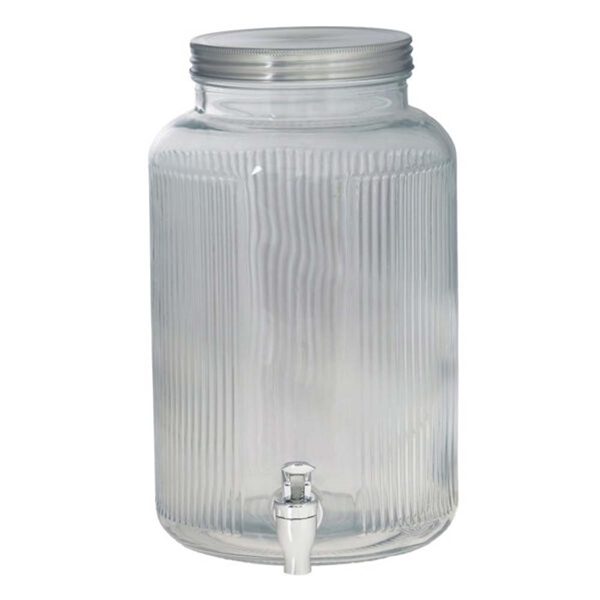 Glasdispenser med taphane og skruelåg - 6 liter Glasdispenser med taphane og skruelåg - 6 liter