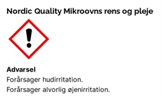 Nordic Quality Mikroovns rengøring og pleje