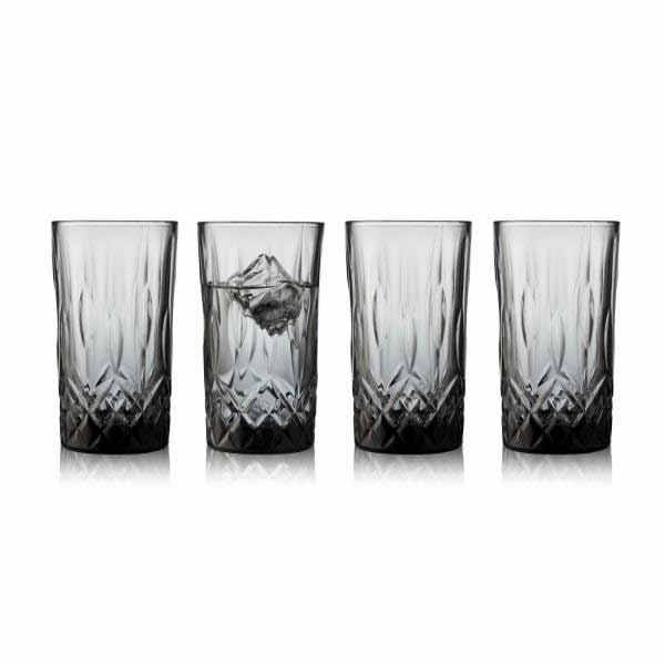 Lyngby Glas Sorrento Highball 4 stk. - Smoke