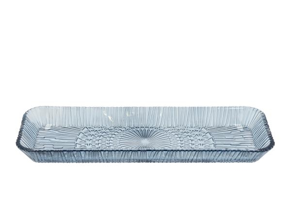 Bitz Kusintha Serveringsfad 38x14 cm. Blå
