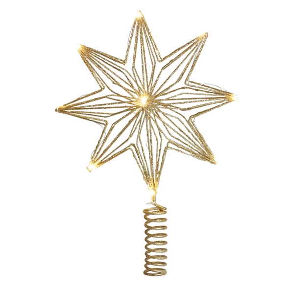 Sirius Chloe Topstjerne med lys - Guld