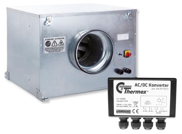 Thermex  loftmotor - inkl AC/DC konverter CAB-200 EC