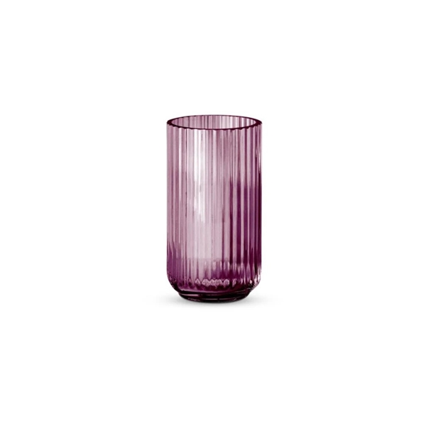 Lyngby vasen 15 cm lilla glas