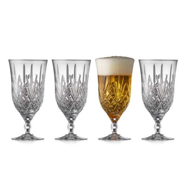Lyngby Glas Krystal Melodia Ølglas 40 cl. - 4 stk.