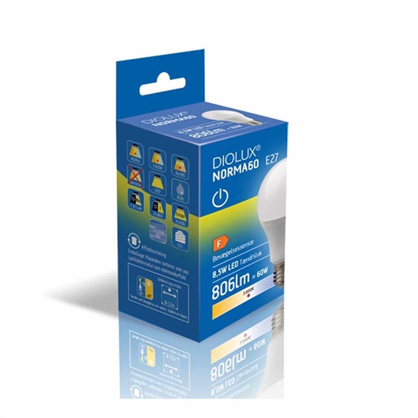 Diolux pære med natsensor