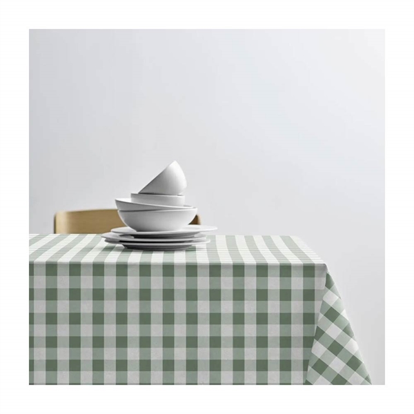 Södahl Akryldug Gingham Hedge Green - pr. meter 