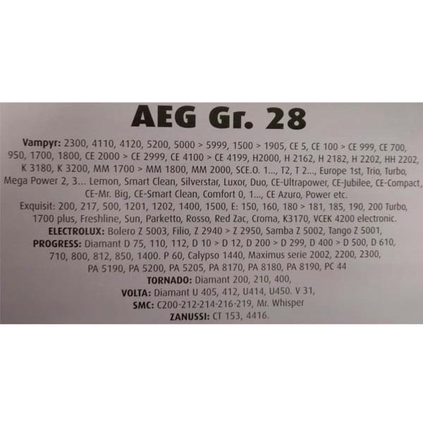 AE6 Støvsugerposer