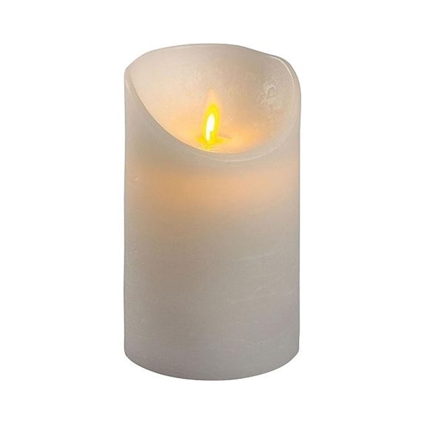 LED Bloklys 12,5 cm - hvid