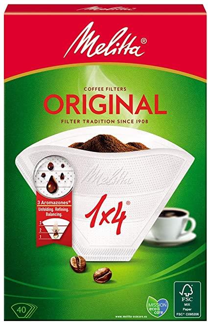 Melitta Original Kaffefilter 1x4 hvid