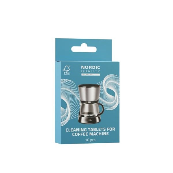 Nordic Quality Cleaning Rengøringstabs til kaffemskine - 10 stk. 