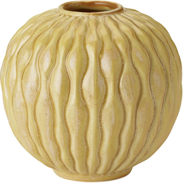 Knabstrup Solum Vase 8,5cm. - Ochre Knabstrup Solum Vase 8,5cm. - Ochre