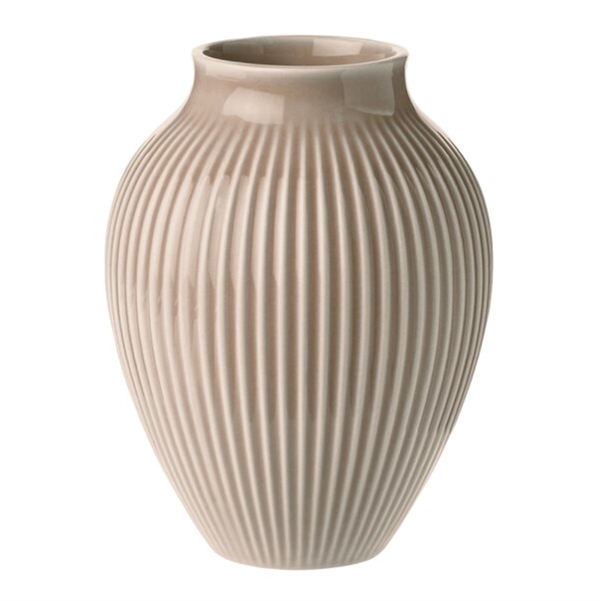 Knabstrup Vase - Ripple Mat Dusty Rose - 12,5 cm