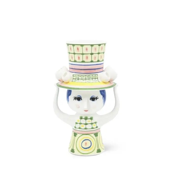 Bjørn Wiinblad - Lady with hat vase - 24,5 cm