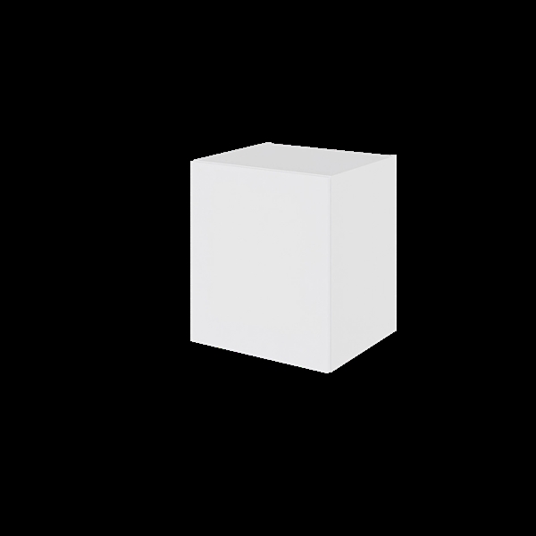 Bad hyldeskab BSU050-233 Hvid folie, fyldningslåge