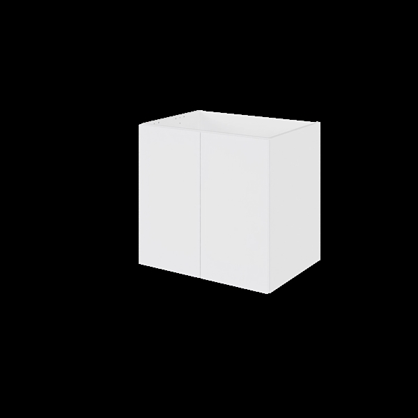 Bad hyldeskab BSU060-233 Hvid folie, fyldningslåge