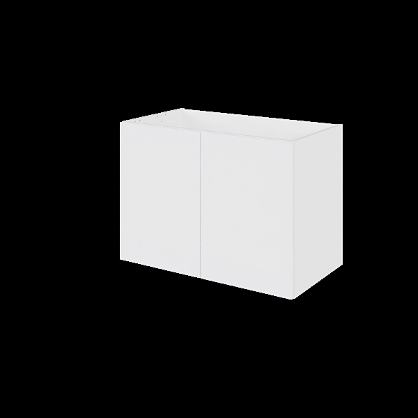 Bad hyldeskab BSU080-233 Hvid folie, fyldningslåge