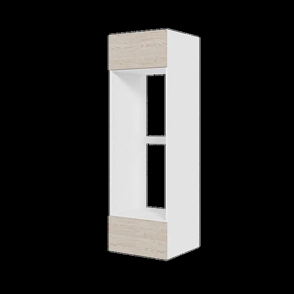 HQ Indbygningsskab - fuldudtræk & softluk - H060-510 - 119 Wien - Lystonet eg melamin