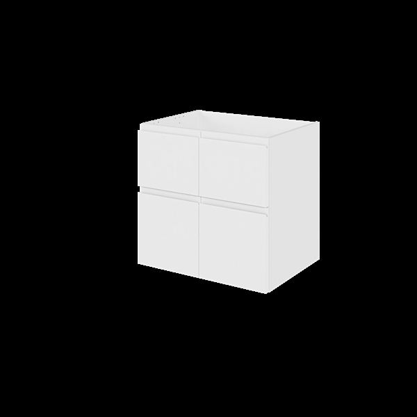 Bad hyldeskab BSU060-233 Hvidmalet, grebsfri