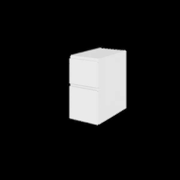 Bad hyldeskab - BU030-233 - 95 New York - Hvidmalet, grebsfri