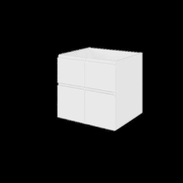 Bad hyldeskab - BU060-233 - 95 New York - Hvidmalet, grebsfri