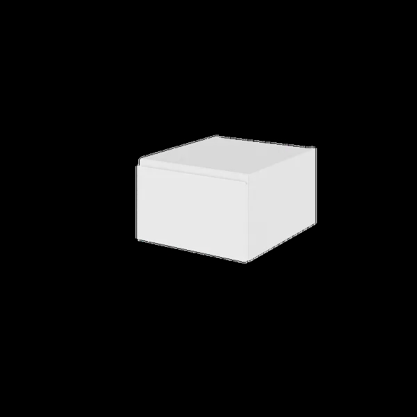 Skuffekassette - K050-670 - 95 New York - Hvidmalet, grebsfri