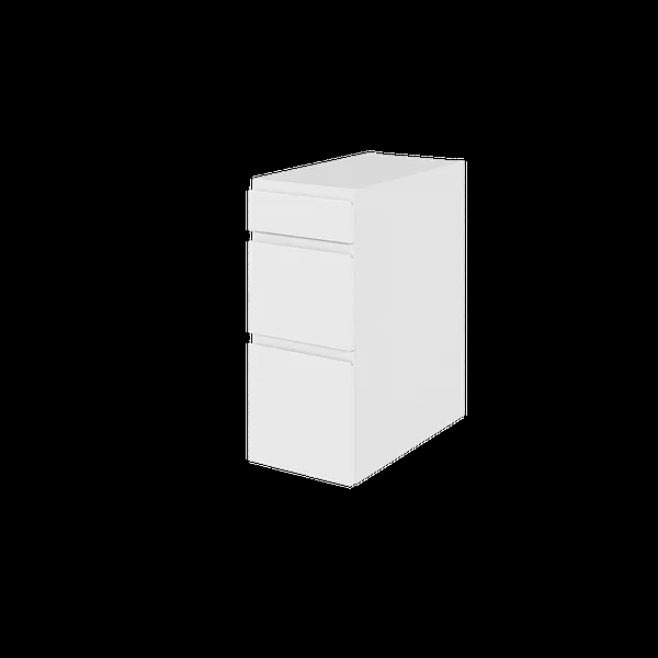 Affaldsskab - U030-207 - 95 New York - Hvidmalet, grebsfri