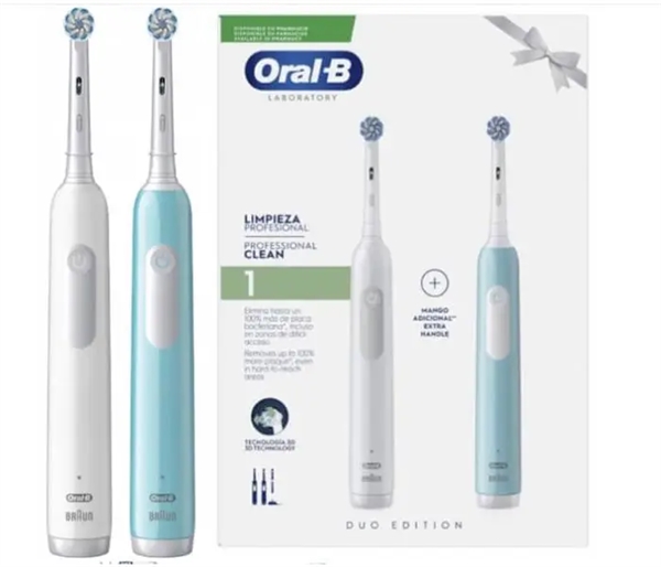 Oral B Pro 1 DUO - Elektrisk Tandbørste - Duo-pakke