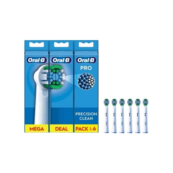 Oral B Precision Clean Tandbørstehoveder - 6 stk.