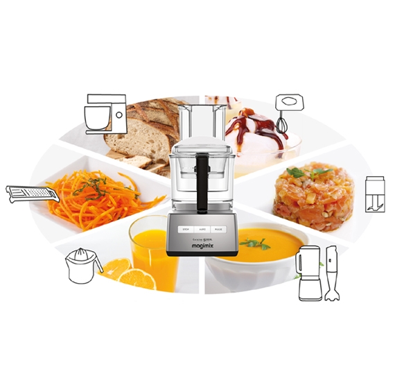 Magimix CS5200 XL foodprocessor mat krom billede 6