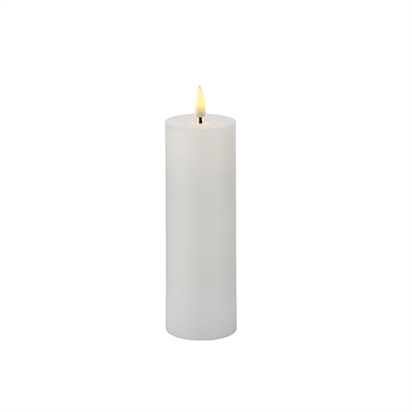 Sirius Sille Bloklys Ø5*15cm - Hvid - Genopladelig