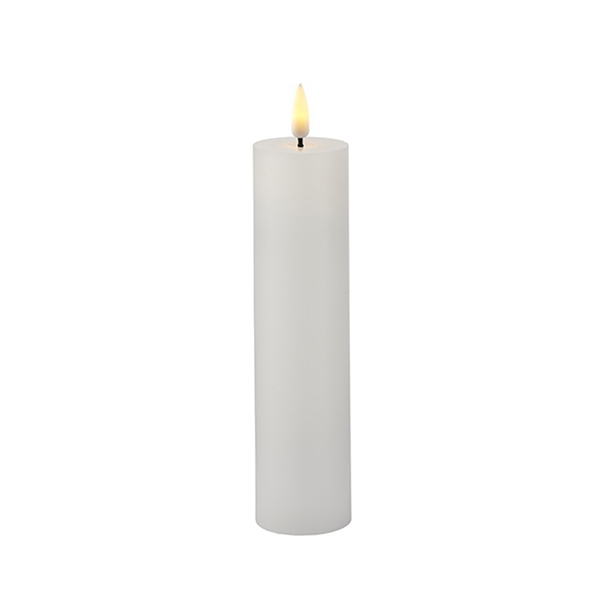 Sirius Sille Bloklys Ø5*20cm - Hvid - Genopladelig