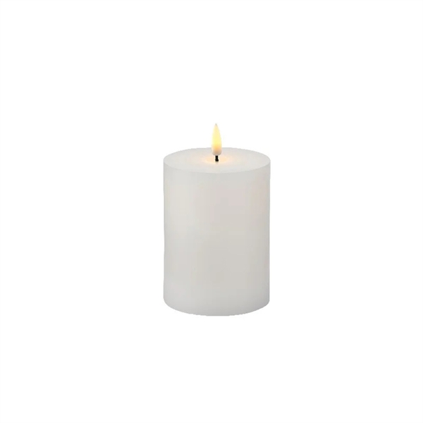 Sirius Sille Bloklys Ø7,5*10cm - Hvid - Genopladelig