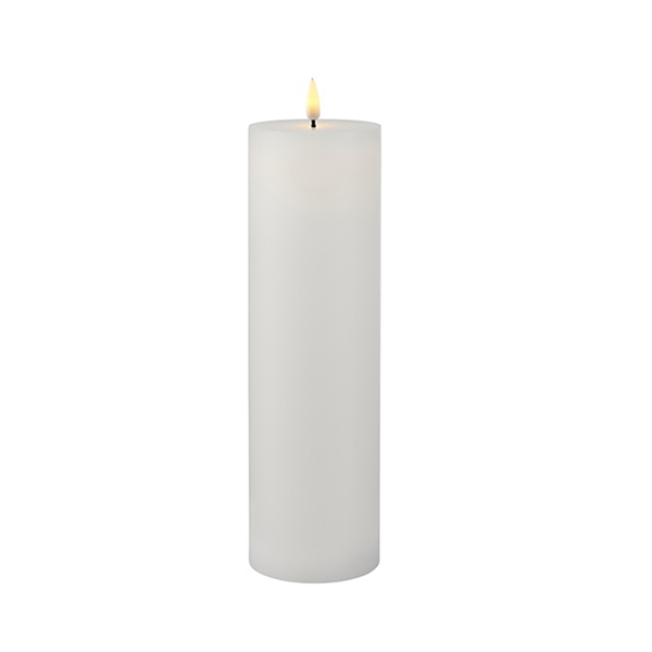 Sirius Sille Bloklys Ø7,5*25cm - Hvid - Genopladelig