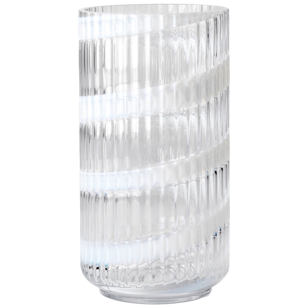 Lyngby Vase Swirl 20,5 cm. - Mundblæst glas